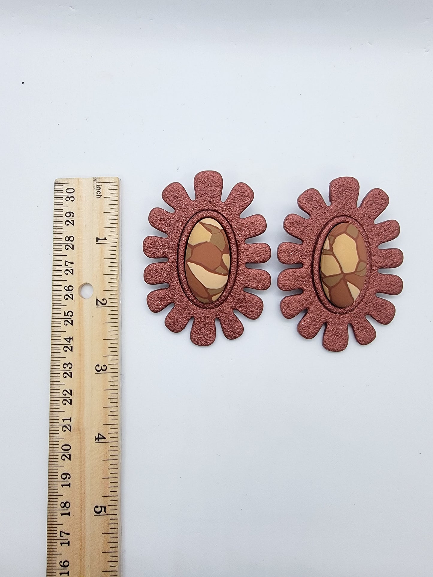 Willow Studs - Bronze