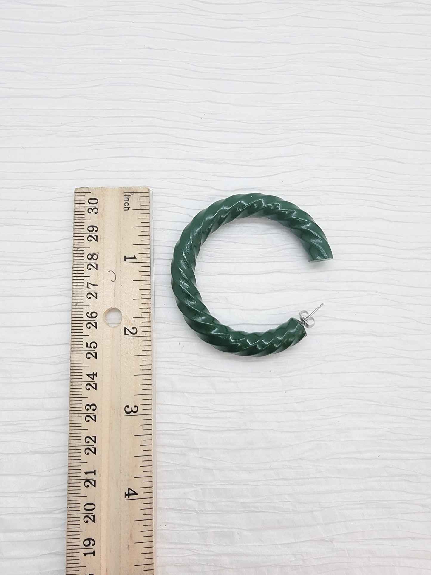Medium Hoops - Jade
