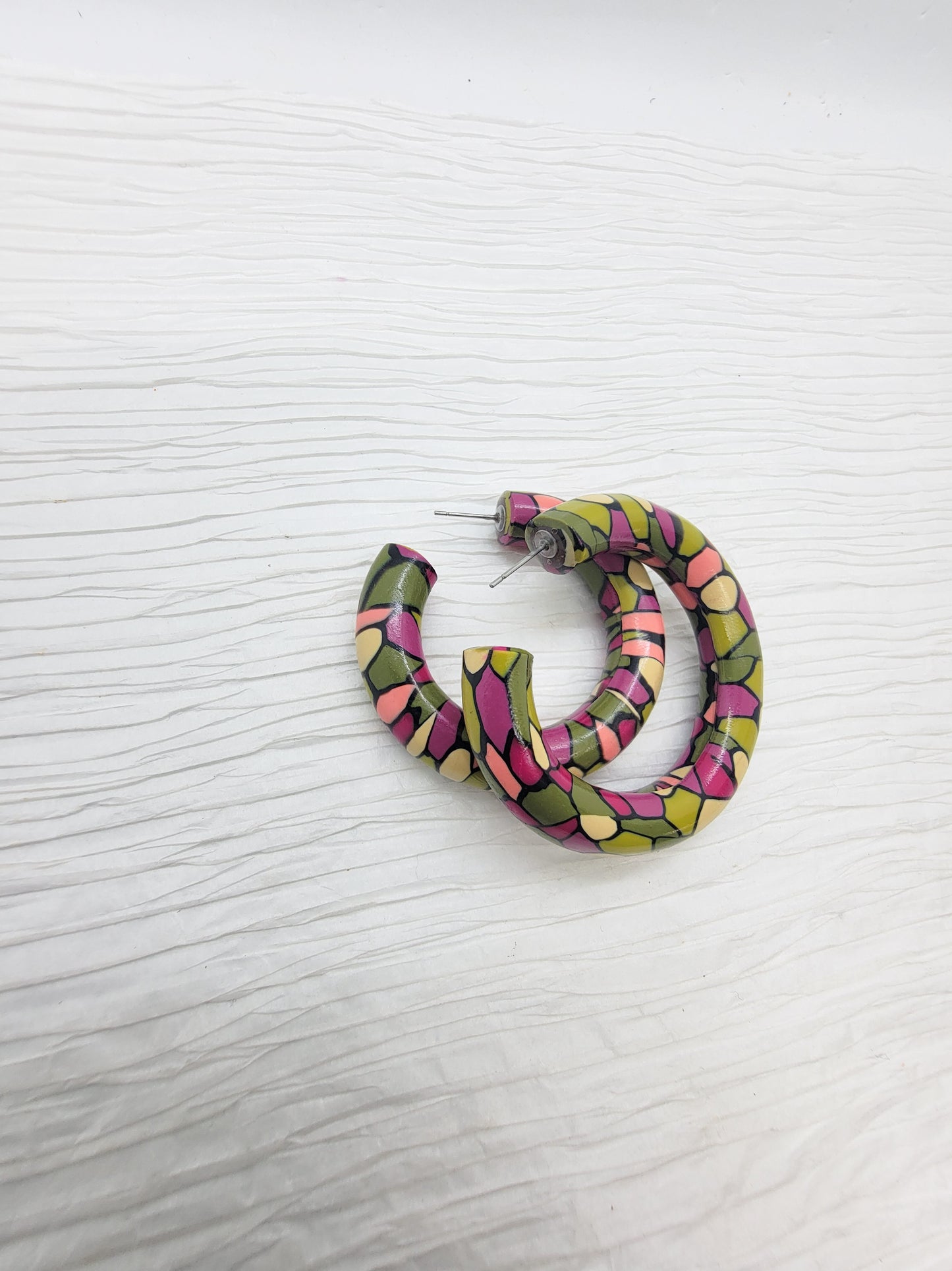 Small Chunky Hoops - Wild Bloom
