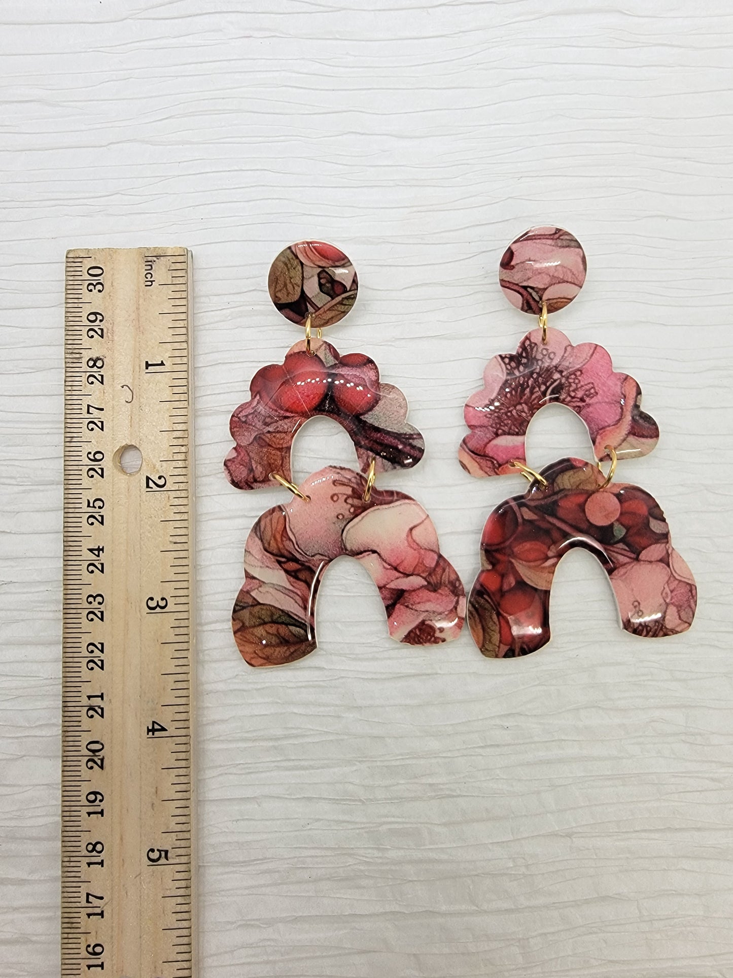 Red flower dangles