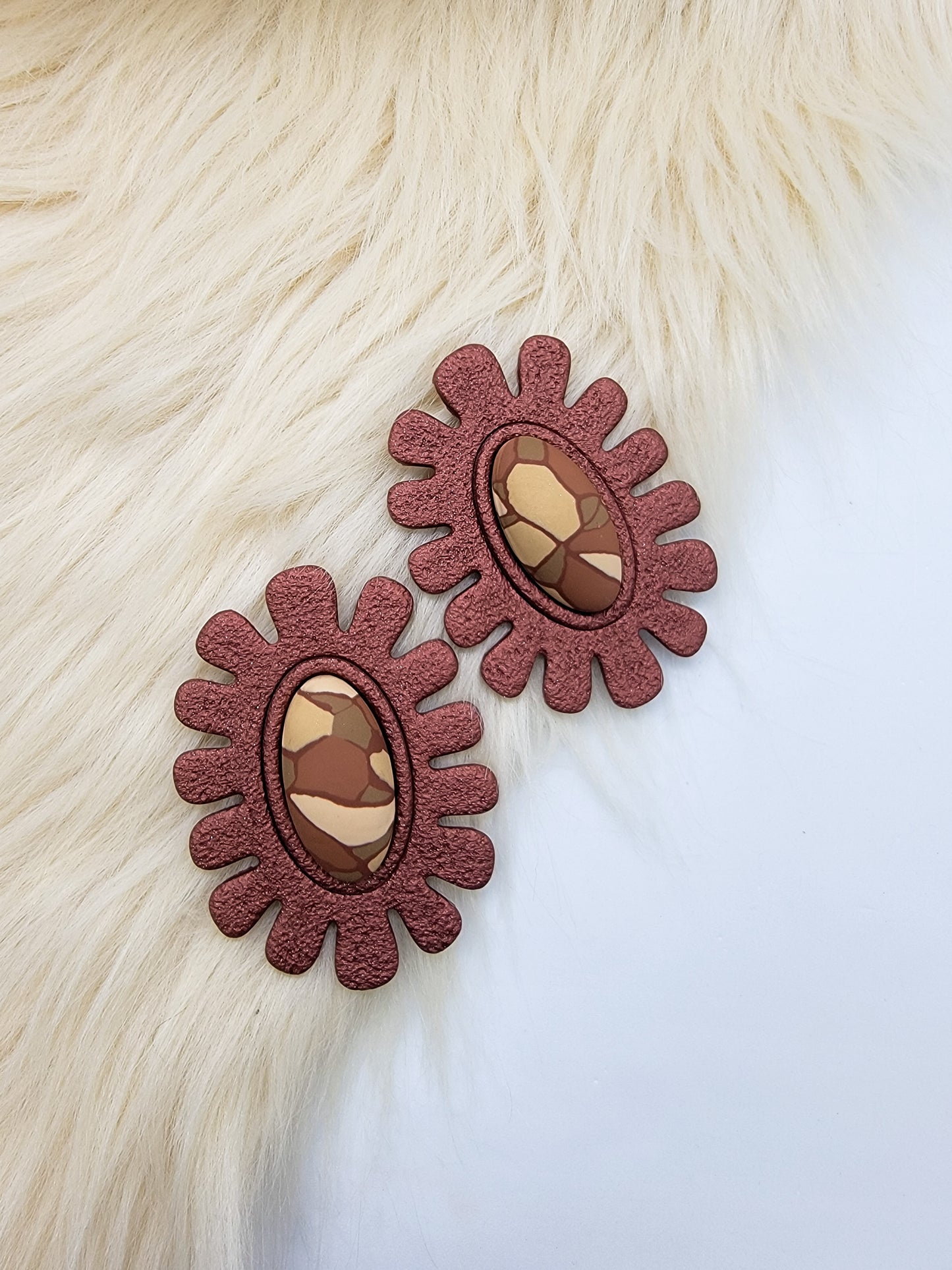 Willow Studs - Bronze