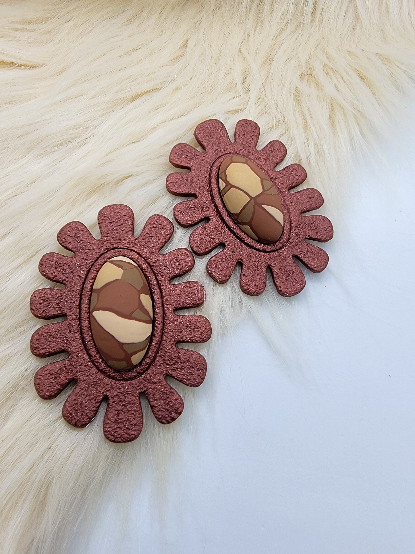 Willow Studs - Bronze