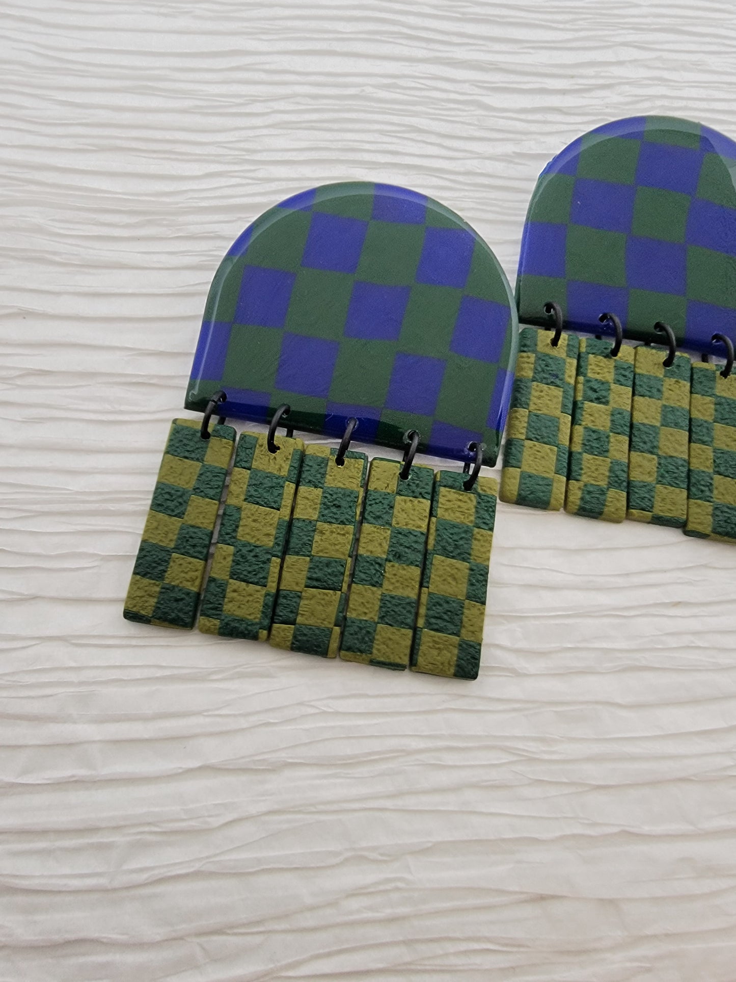 Nola - Green/Blue checkers