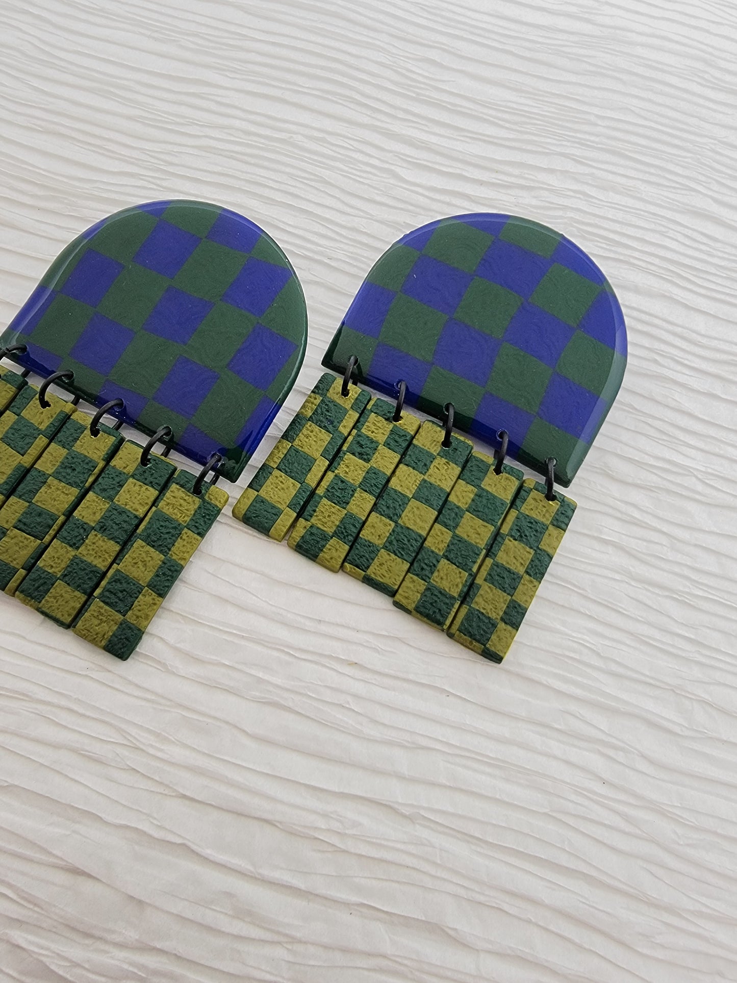 Nola - Green/Blue checkers