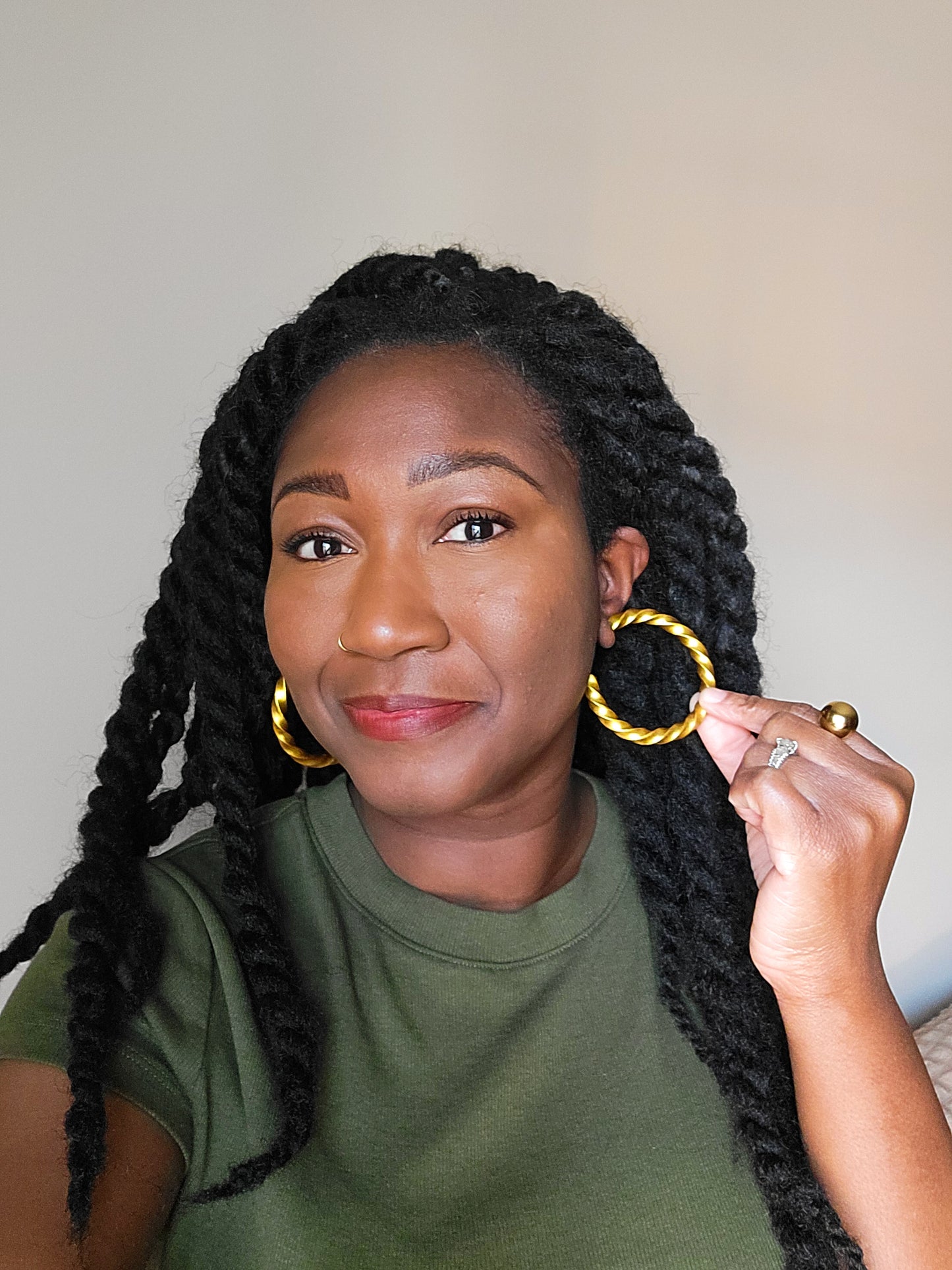 Twisted Hoops - Medium