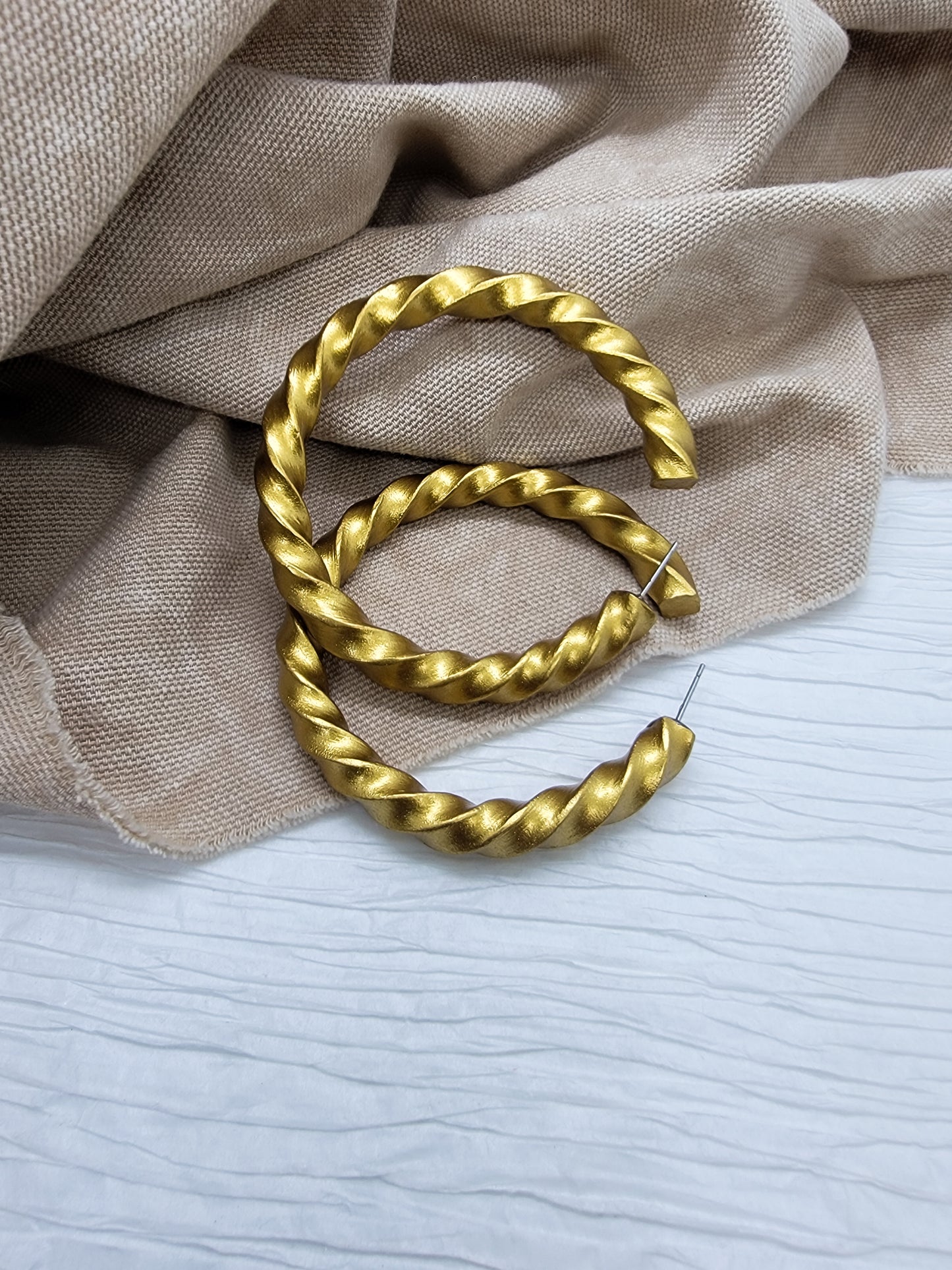 Twisted Hoops - Medium