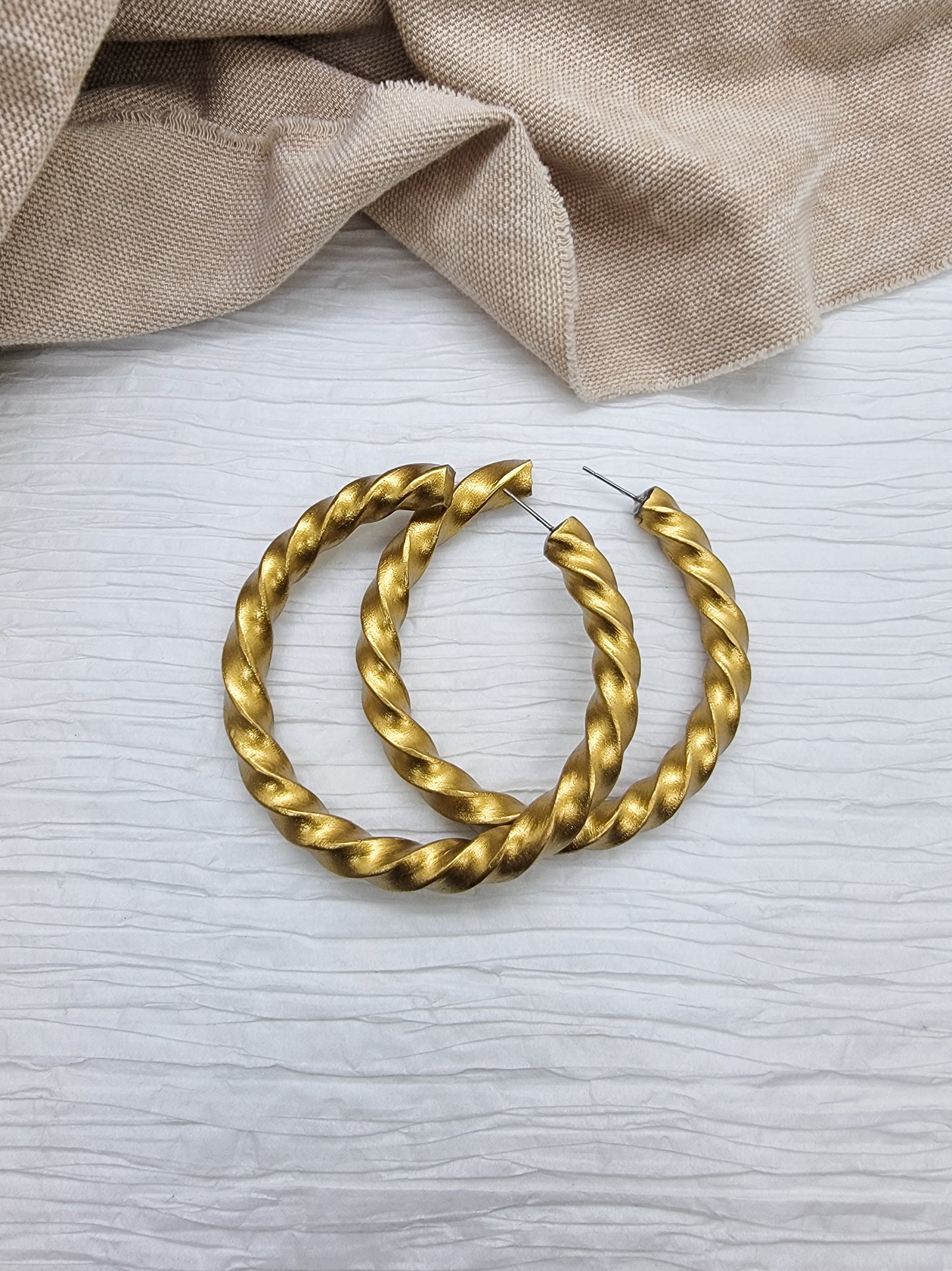 Twisted Hoops - Medium