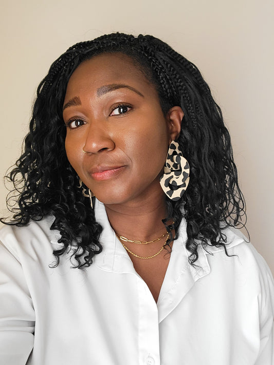 Jesse Links - Cow print Sand/black