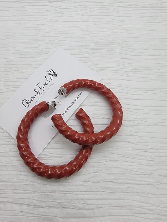 Medium Hoops - Rust