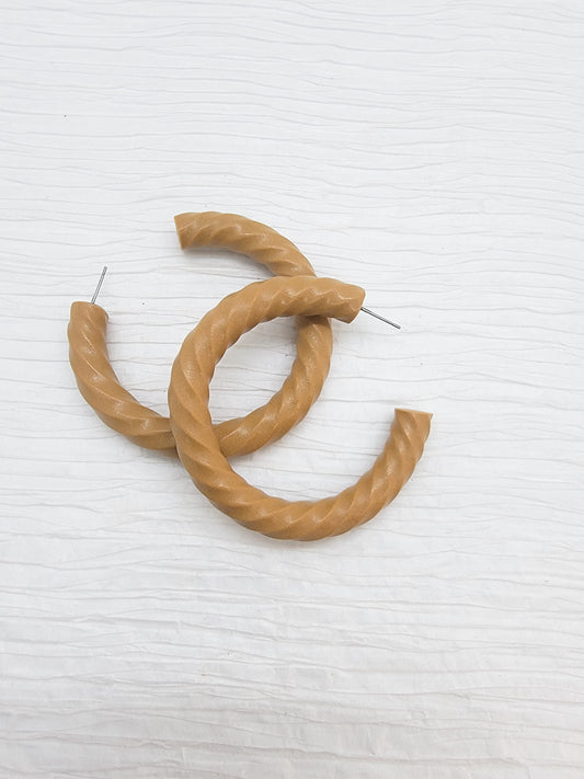 Medium Hoops - Sandstone