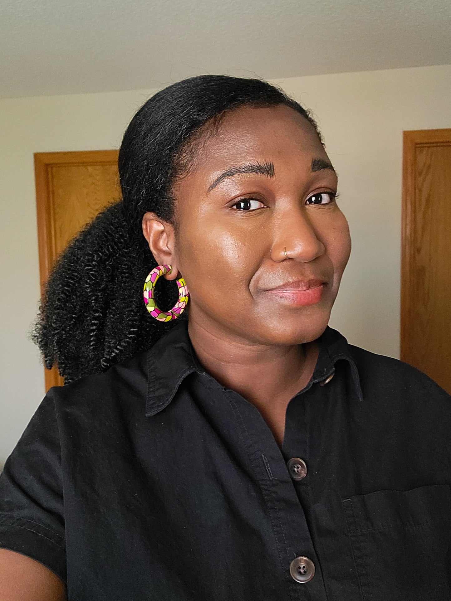 Small Chunky Hoops - Wild Bloom