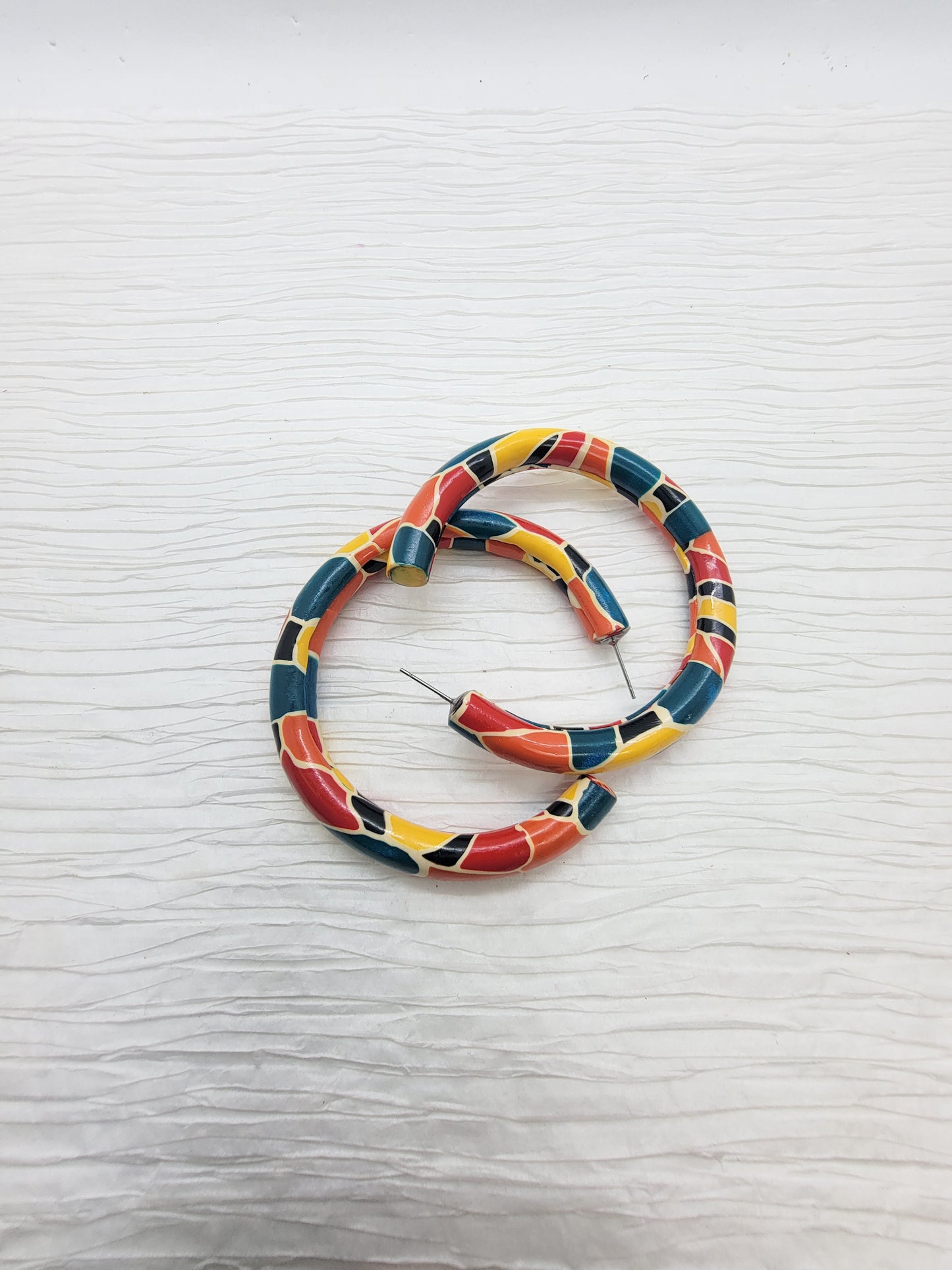 Medium Hoops - Colorblock