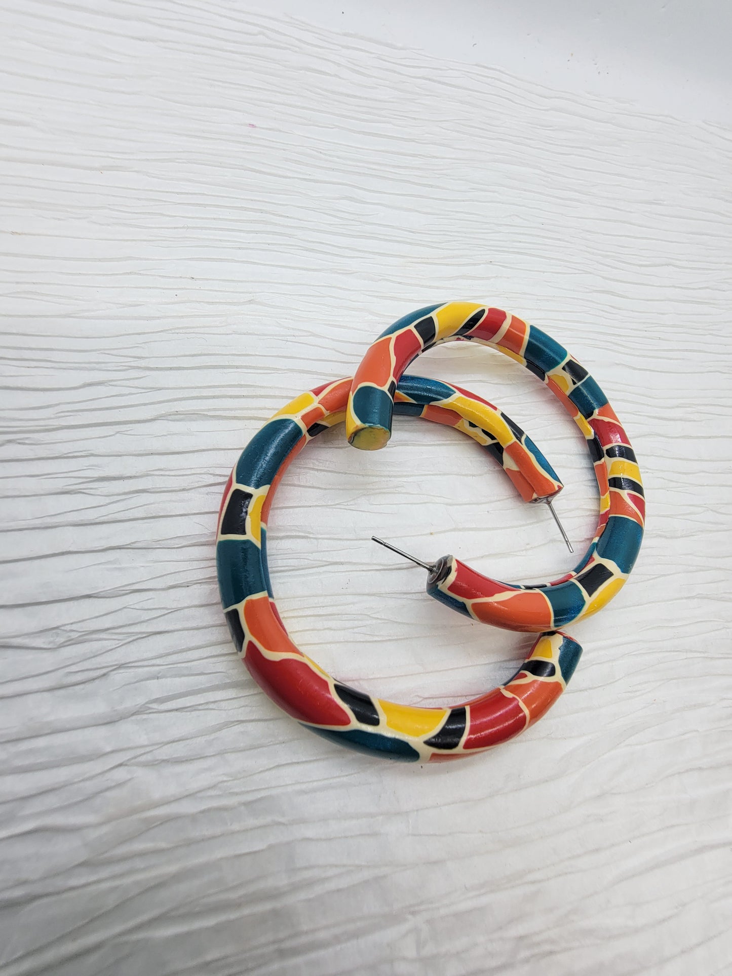 Medium Hoops - Colorblock