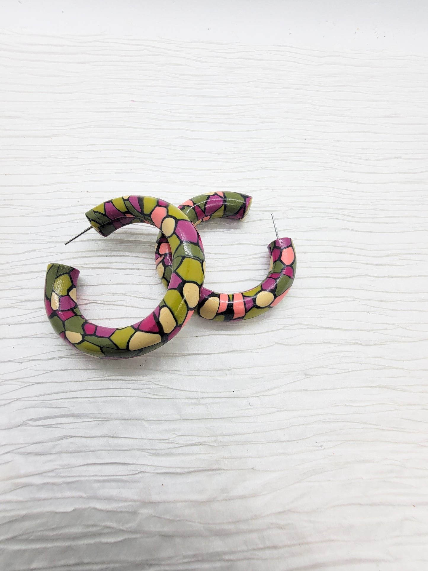 Small Chunky Hoops - Wild Bloom