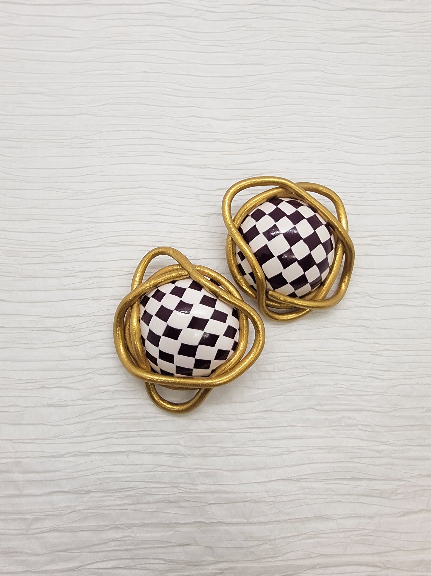 Zuri - Checkers White/Brown