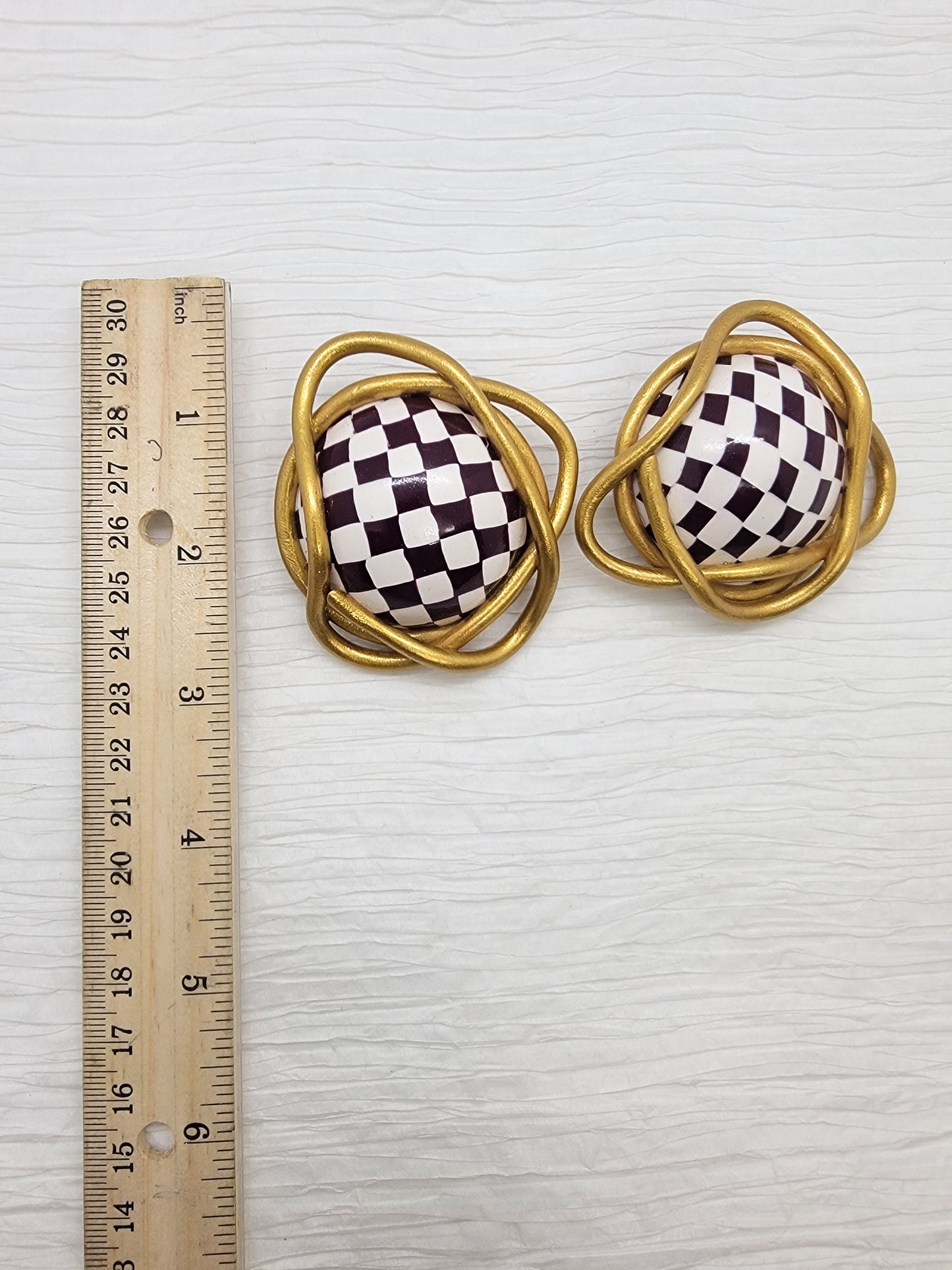 Zuri - Checkers White/Brown