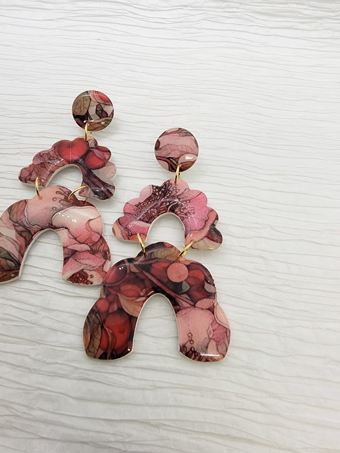 Red flower dangles