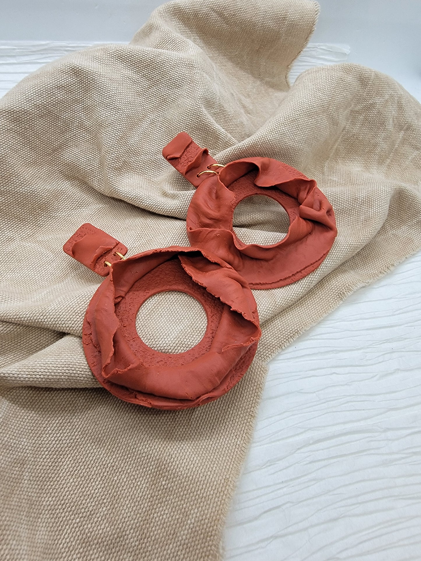 Organic dangle - Burnt Orange