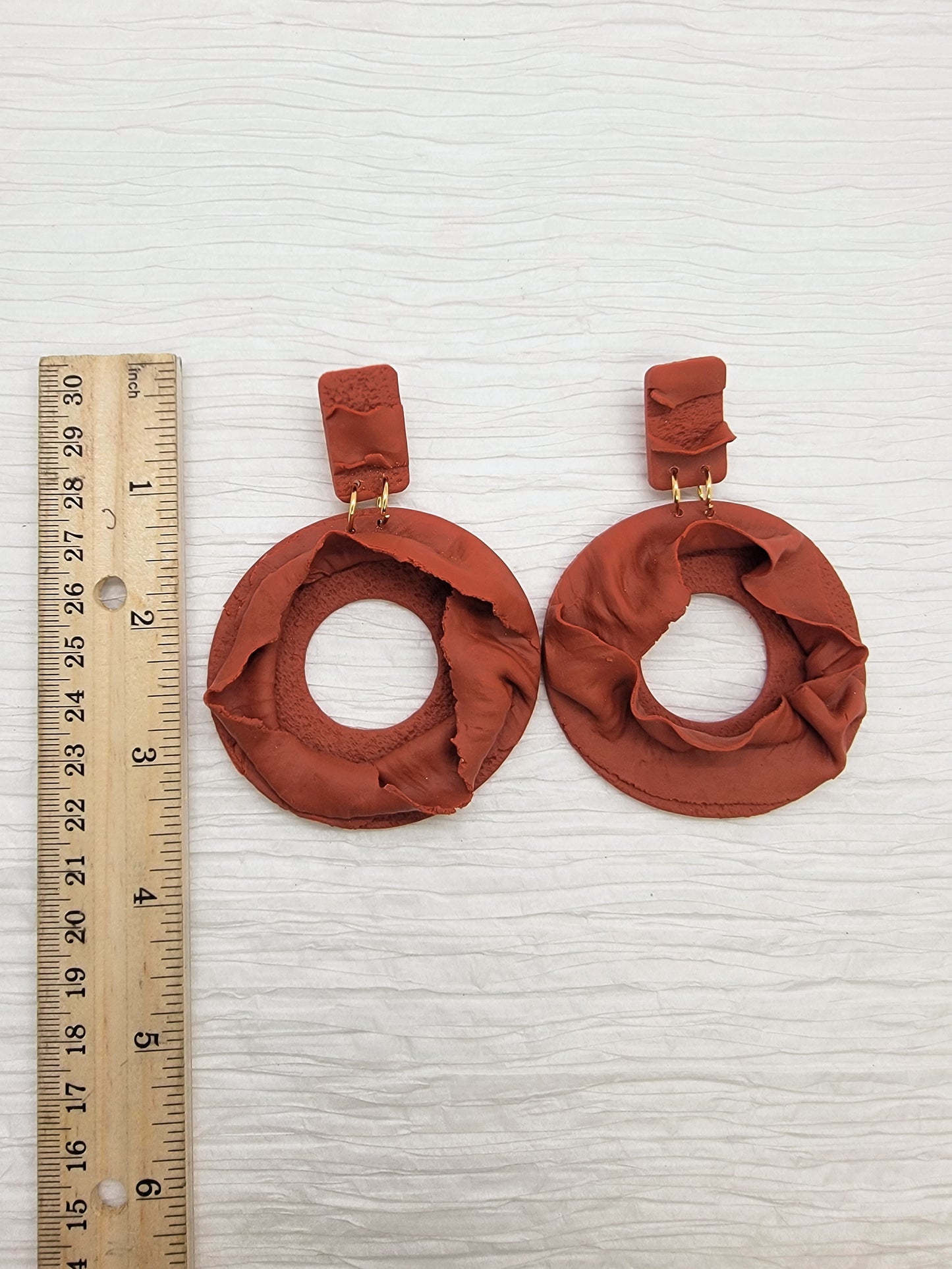 Organic dangle - Burnt Orange