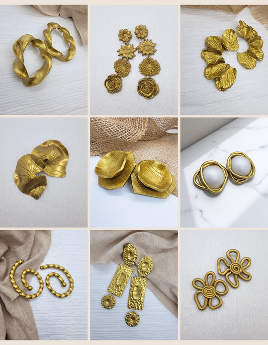 How to Make Polymer Clay That Actually Looks Like Gold Jewelry