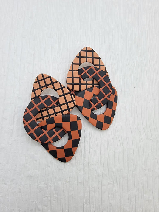 Jesse - Black/Terracotta
